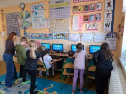 Návštěva předškoláků z MŠ ve 3. ročníku - Učíme se interaktivně